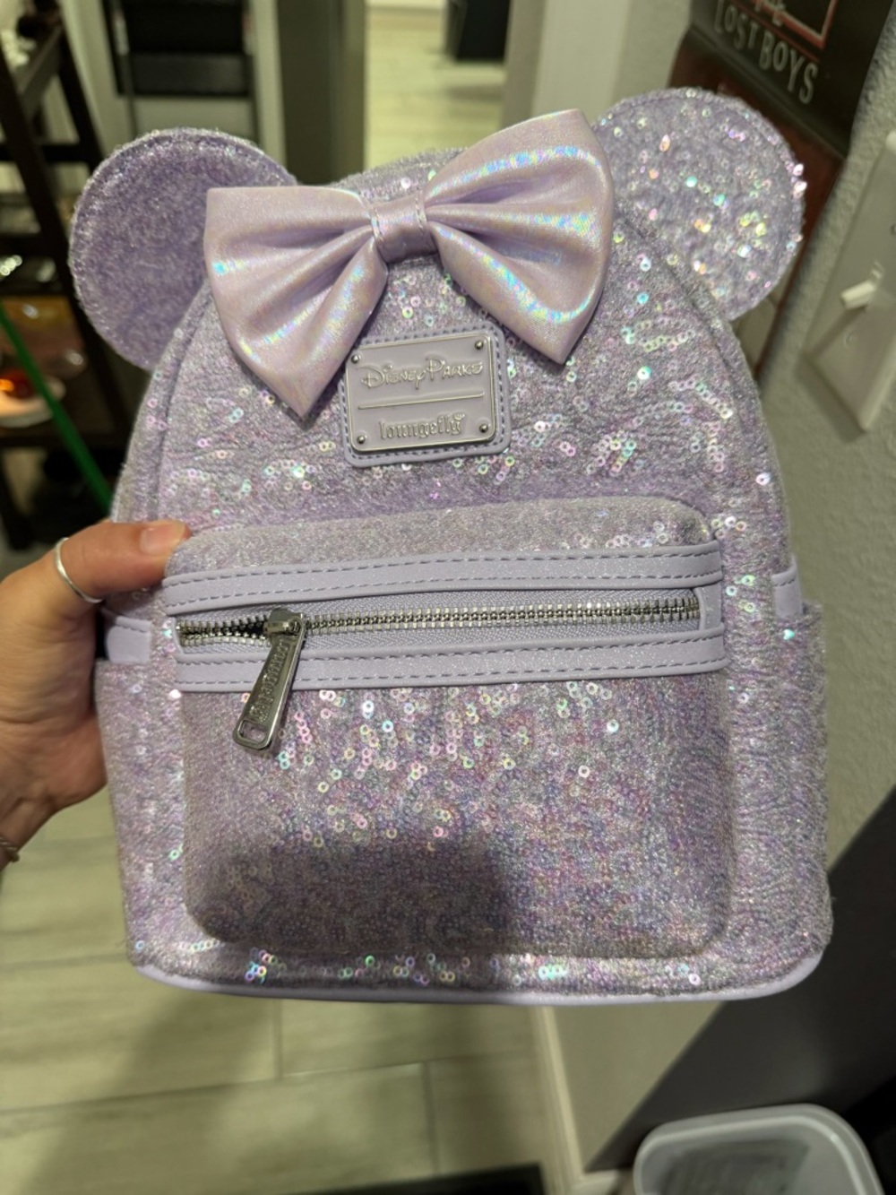 Mickey sequin loungefly backpack